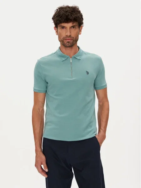 U.S. Polo Assn. Tricou polo verde