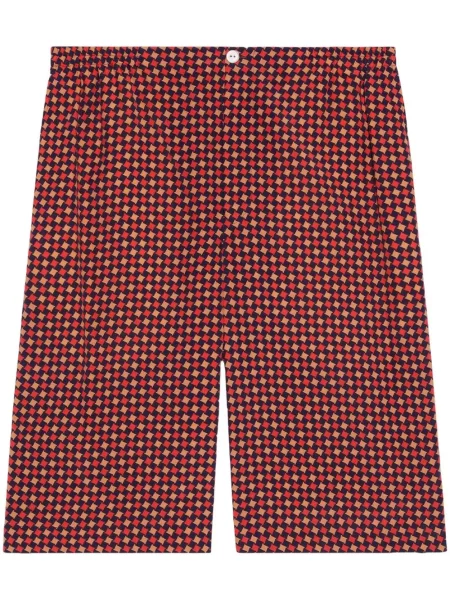Pantaloni scurți Gucci cu imagine cu imprimeu geometric