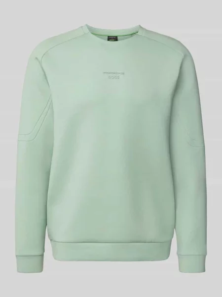 Bluza o kroju regular fit z mieszanka bawełny model SW_PS CN' Boss Green