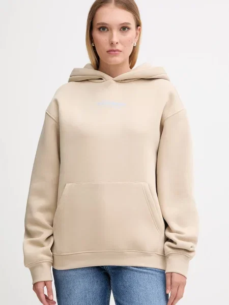 Alpha Industries bluză cu glugă cu imprimeu bej