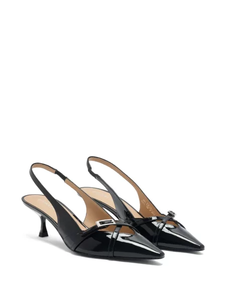 Pantofi cu toc Stuart Weitzman cu cataramă cu bretele negru