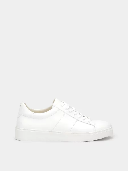 Кожаные кеды Braska белые