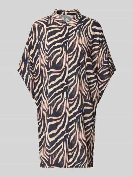 Sukienka plażowa o kroju oversized z czystej model FANCY' Hugo czarna