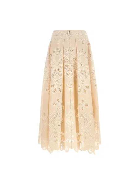 Długa spódnica maxi Elie Saab biała
