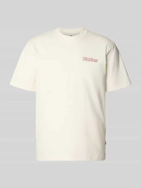 T-shirt z nadrukiem z logo model FAIRLAWN' Dickies biała