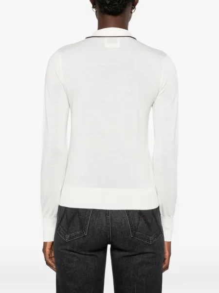 Gulerat tricou polo Forte_forte cu volane