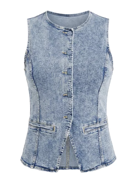 Imily Bela Vestă denim albastru