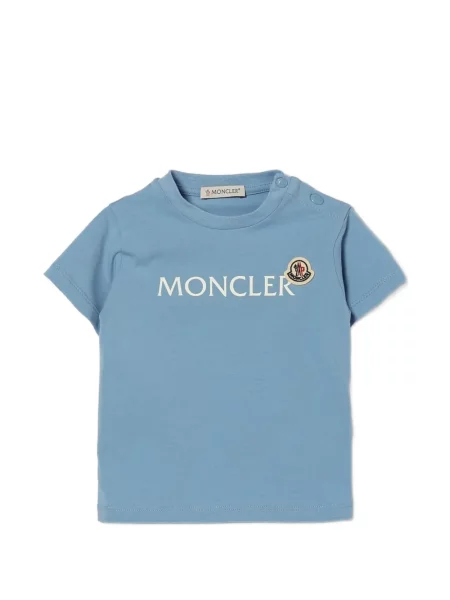 Koszulka dziecięca Moncler Enfant niebieska