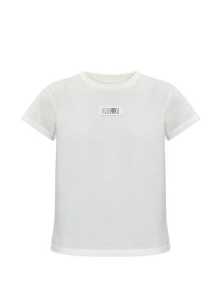 Tricou Mm6 Maison Margiela cu autograf alb