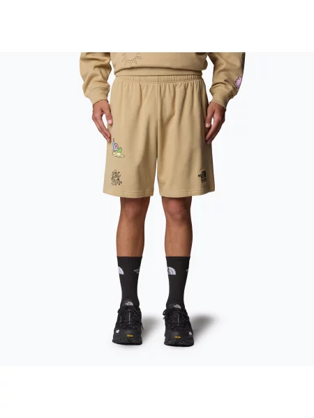 Spodenki The North Face Mountain Cleanup Relaxed khaki stone brązowe