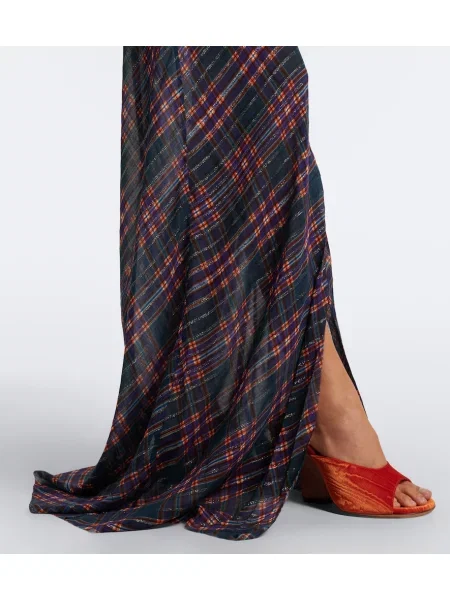 Rochie tip cămașă Dries Van Noten în carouri