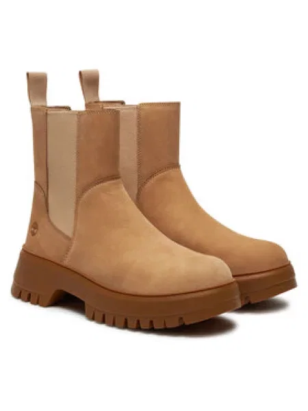 Timberland Kotníková obuv s elastickým prvkem Mid Pull On Boot béžová