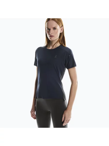 Koszulka do biegania On Running Performance-T navy/black czarna