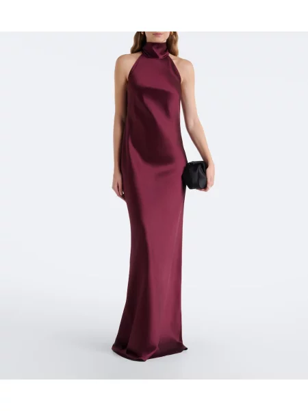 Rochie Ralph Lauren Collection din satin cu gât halter