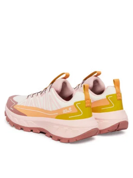 JACK WOLFSKIN Poltopánky WILD HIKE limetová / marhuľová / rosé / staroružová ružová