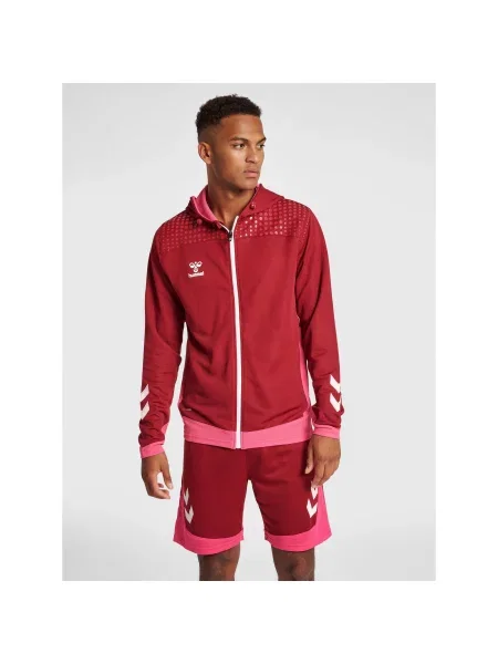 Bluza z kapturem Hummel hmlLEAD czerwona