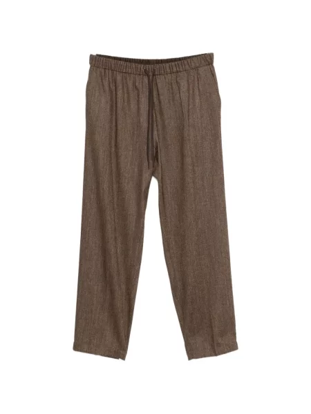Pantaloni Mm6 Maison Margiela cu cordon maro