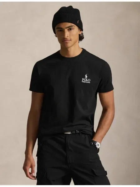 Tricou polo Polo Ralph Lauren clasic negru