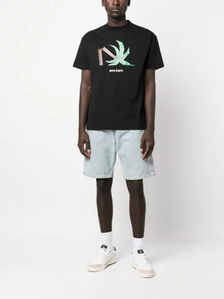 Tricou Palm Angels cu imagine negru
