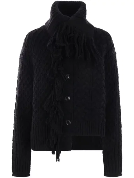 Cardigan Y's tricotate negru