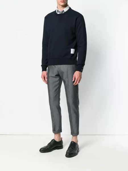 Dryžuotas džemperis Thom Browne mėlyna