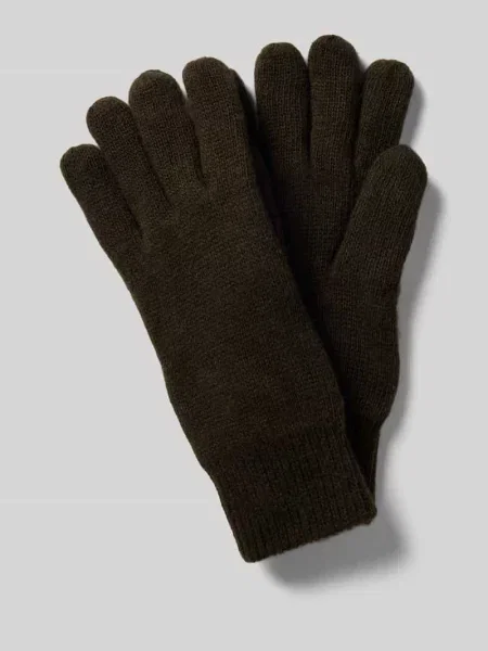 Barbour rękawiczki wełniane Carlton zielony