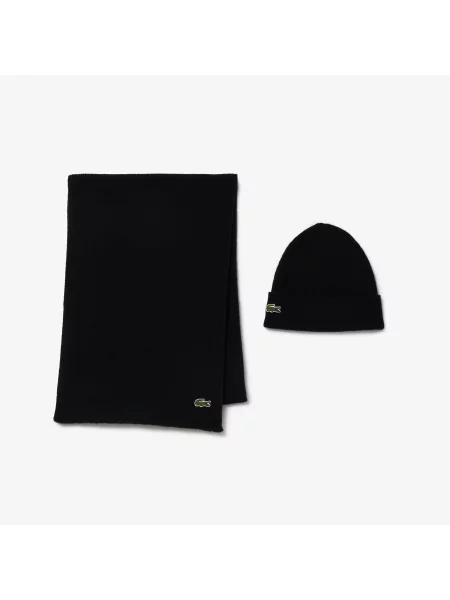 Шапка Lacoste чорна