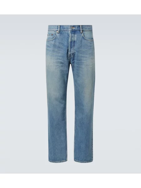 Traperice ravnih nogavica Saint Laurent plava