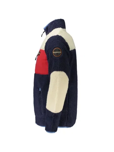 Geacă Napapijri din fleece albastru