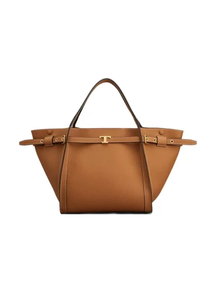 Shopperka Tod's skórzana brązowa