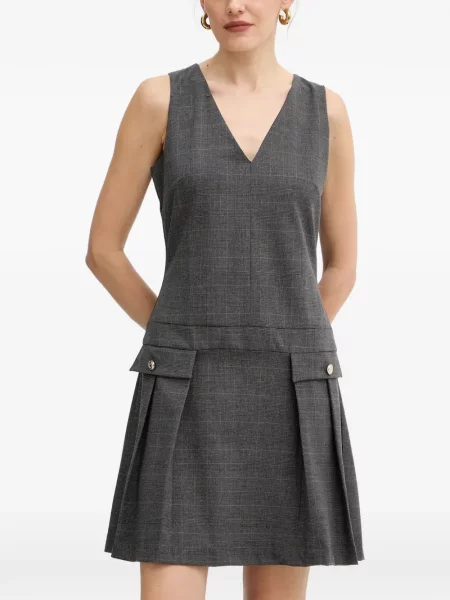Rochie mini Morgan în carouri gri