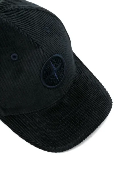 Czapka z daszkiem dziecięca Stone Island niebieska