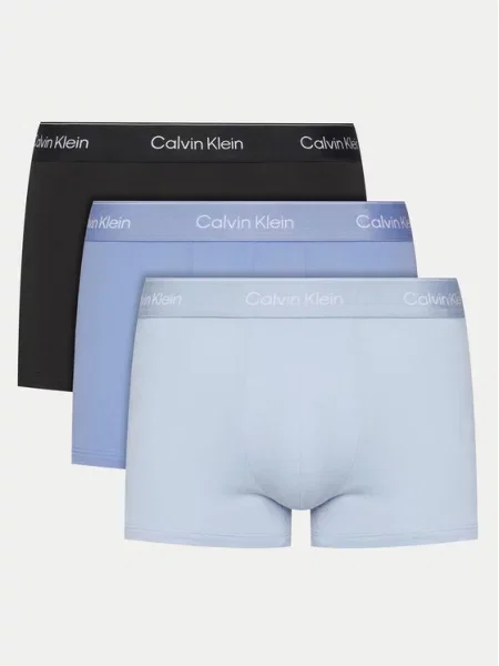 Calvin Klein Underwear Boksarice nebeško modra / svetlo modra / črna bela