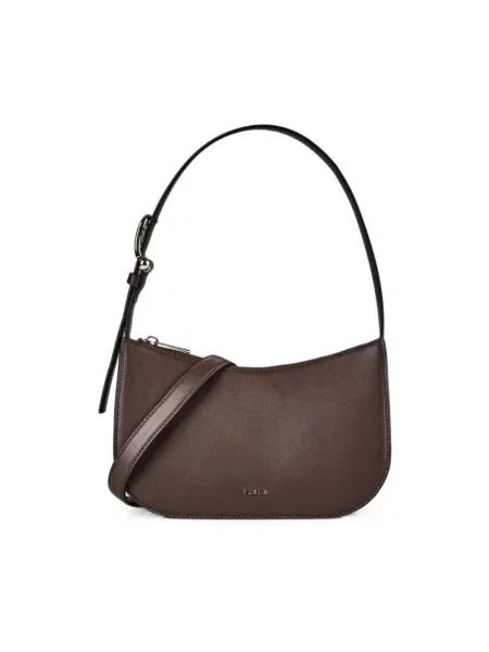 Furla Torebka Sara Small ciemny brązowy