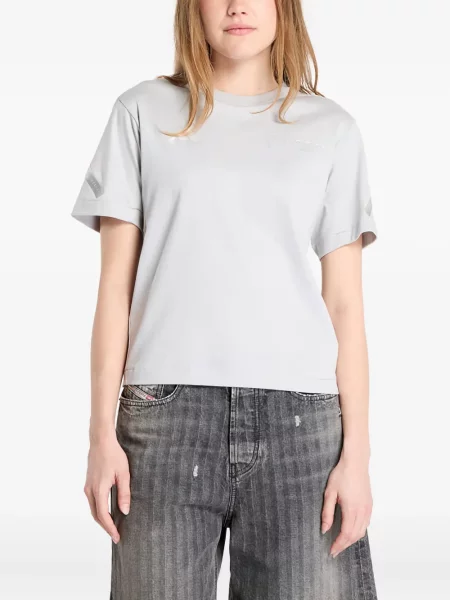 Футбол тениска с дълъг ръкав Adidas на райета мъниста бяло