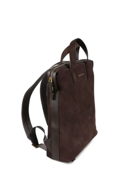 Geantă Michael Kors din piele de căprioară maro