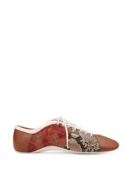Sneakerși Dries Van Noten din piele maro