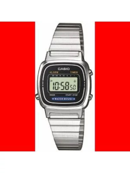 Hodinky Casio LA stříbrné šedé