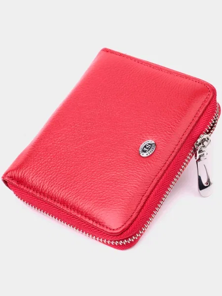 ST Leather Accessories Портмоне Шкіра червоний