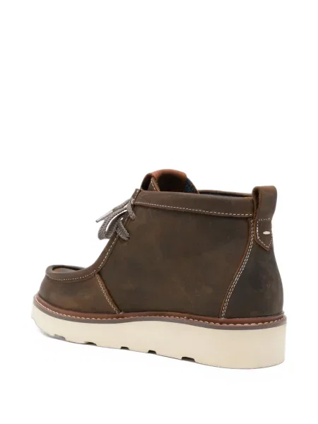 Botine Docksteps cu șireturi din dantelă maro
