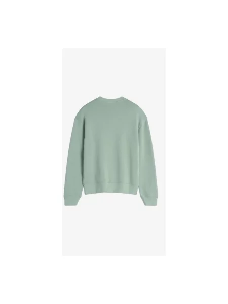 Bluza Maison Kitsune z nadrukiem z dżerseju zielona