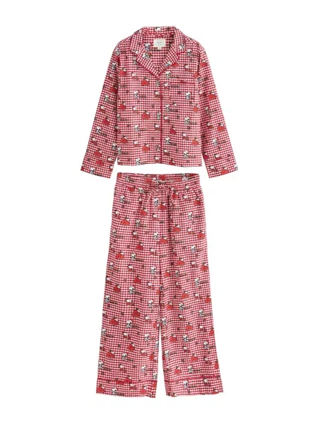 Next Pijama bleumarin / roșu intens alb