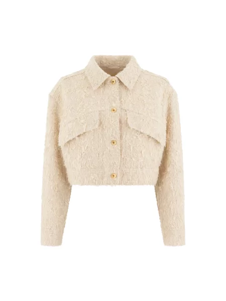 Kurtka jeansowa Brunello Cucinelli beżowa