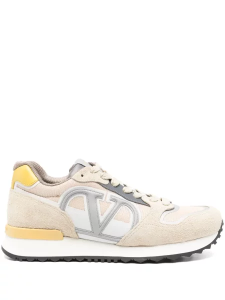 Sneakerși Valentino Garavani cu șireturi din dantelă