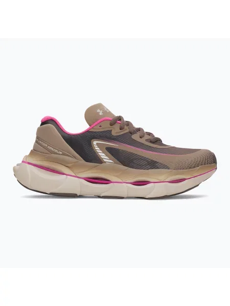 Încălțăminte de alergare pentru femei Under Armour Halo Racer 2 desert taupe/virtual pink/peppercorn roz