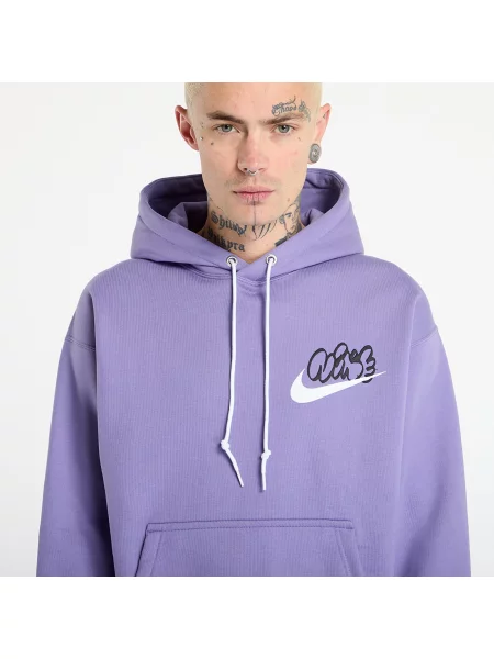 Mikina Nike Solo Swoosh Fleece Hoodie Dusty Amethyst S