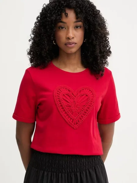 Morgan kratka majica rdeča