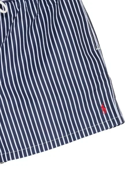 Blugi Polo Ralph Lauren cu decolteu în V de catifea cord cu dungi albastru