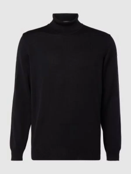 Sweter z golfem Maerz Muenchen czarny