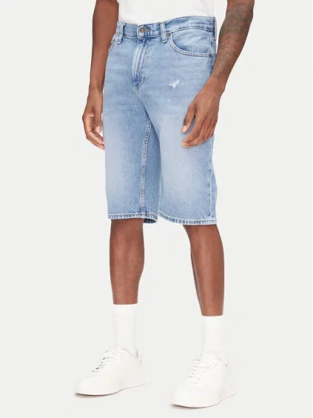 Tommy Jeans Džinsiniai šortai Ryan mėlyna